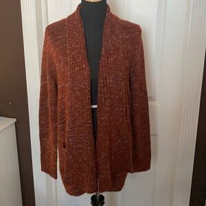 Sonoma Women’s Cardigan Sweater Rust multi NWT Lrg